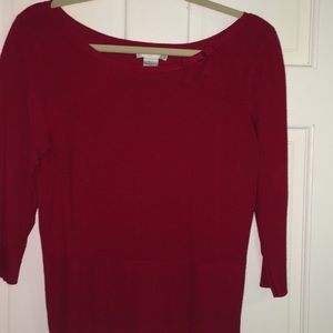 Worthington women’s half sleeved red sweater